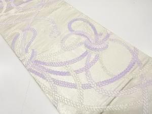 アンティーク　組紐模様織り出し袋帯(材料)